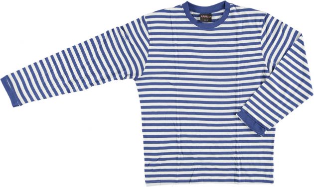 Carnaval T-Shirt Long Sleeve ''Dorus'' Blue/White